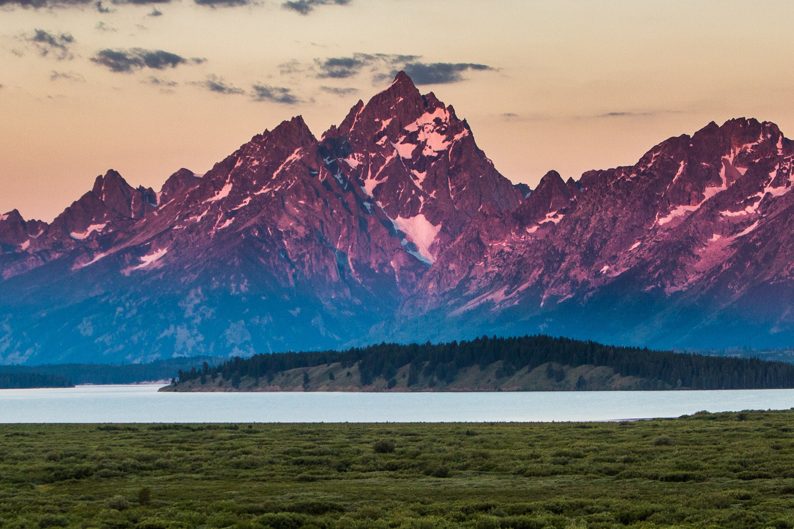 Mountain at sunset